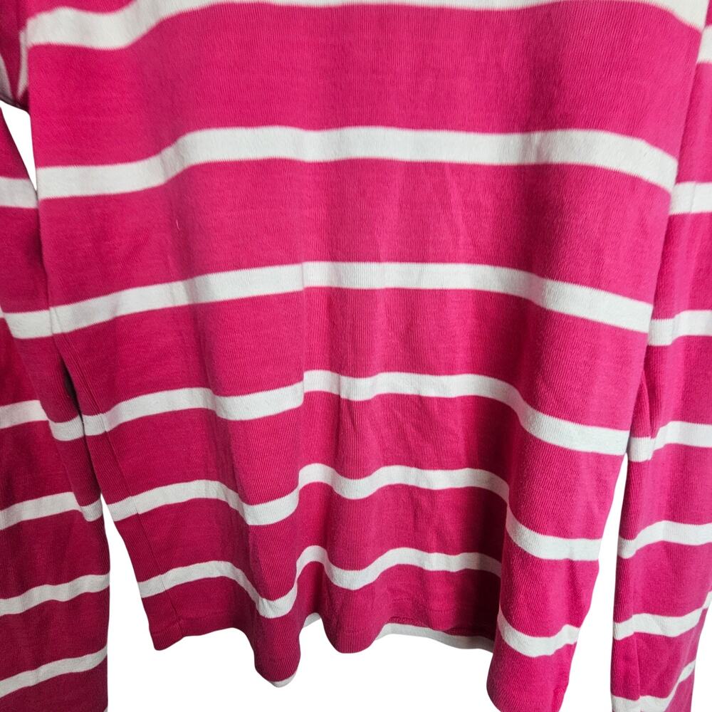 Ralph Lauren Sport Womens Striped Shirt Sz XL Classic Preppy Stretch Minimalist - Picture 3 of 8